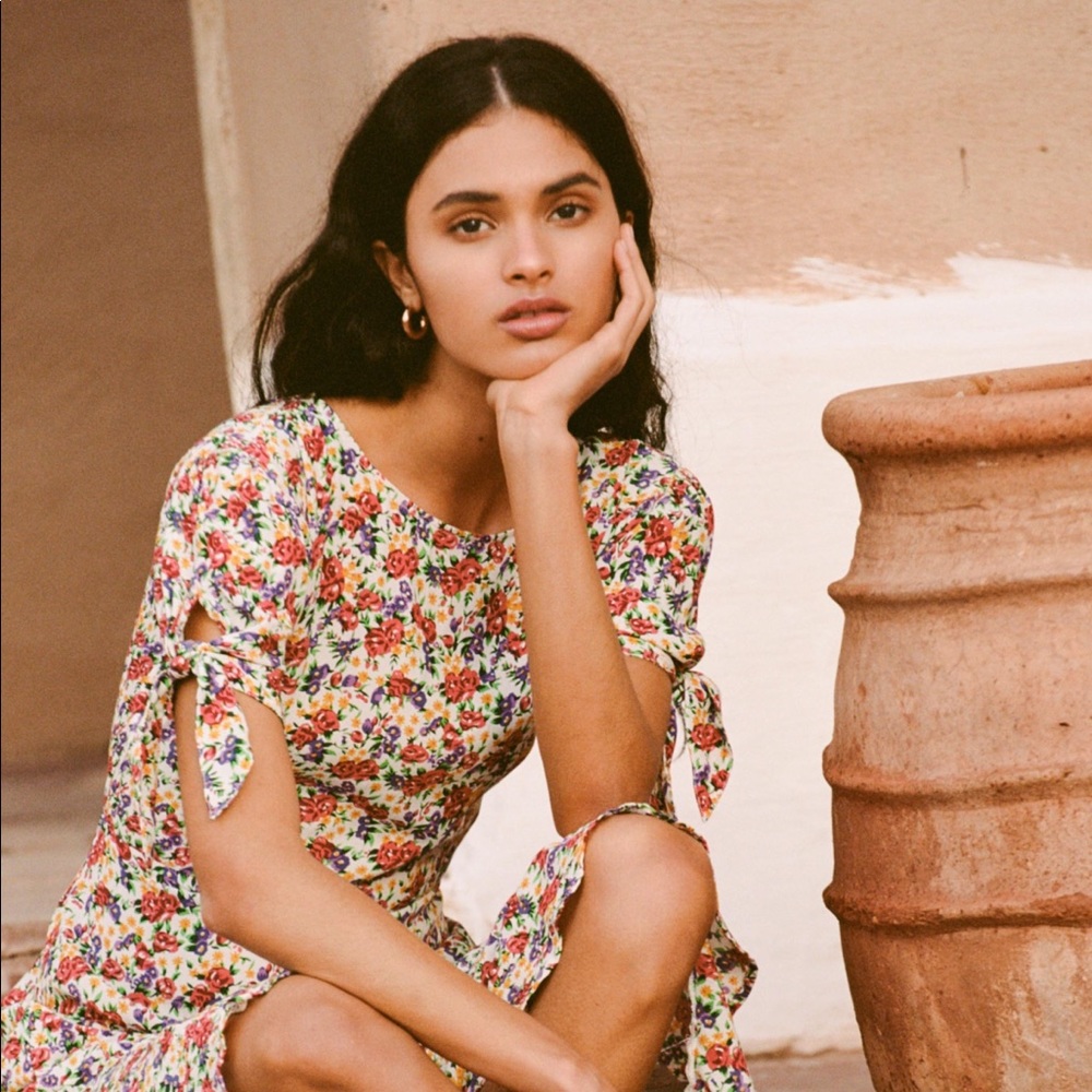 BNWT LUMINA FLORAL PRINT - EMILIA MIDI DRESS -